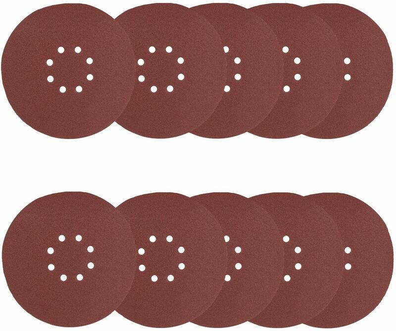 Dema - Schleifscheibe 225mm P80 10x Klett Schleifscheiben Stahl Metall Kunststoff Holz