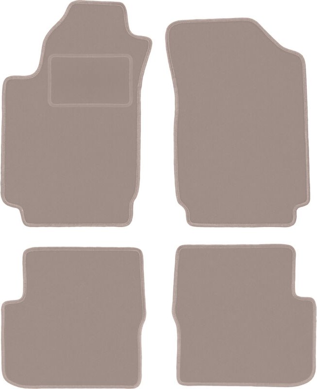 Beige Velours-Fußmatten für: Dodge Dart Limousine (2012-2016)