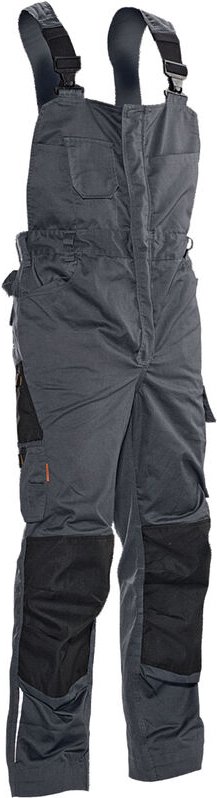 Latzhose 3730 Grau/Schwarz Größe 52 - Jobman