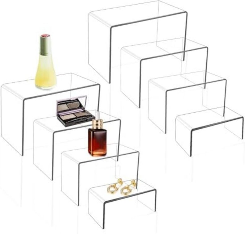 8-teiliger durchsichtiger Acryl-Präsentationsständer, 4 Größen, multifunktionaler Präsentationsständer für Cupcakes, Des...