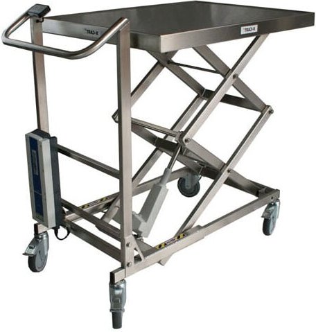 Elektrischer Hubtisch Edelstahl - Inox Räder - 300822