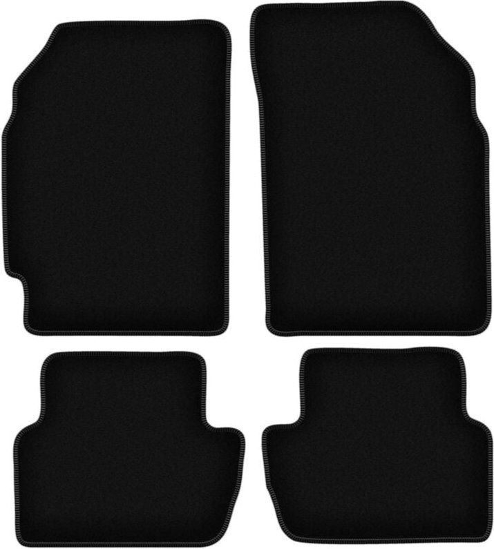 BASIC schwarze Veloursmatten für: Chevrolet Spark III M300 Fließheck (2009-2015)