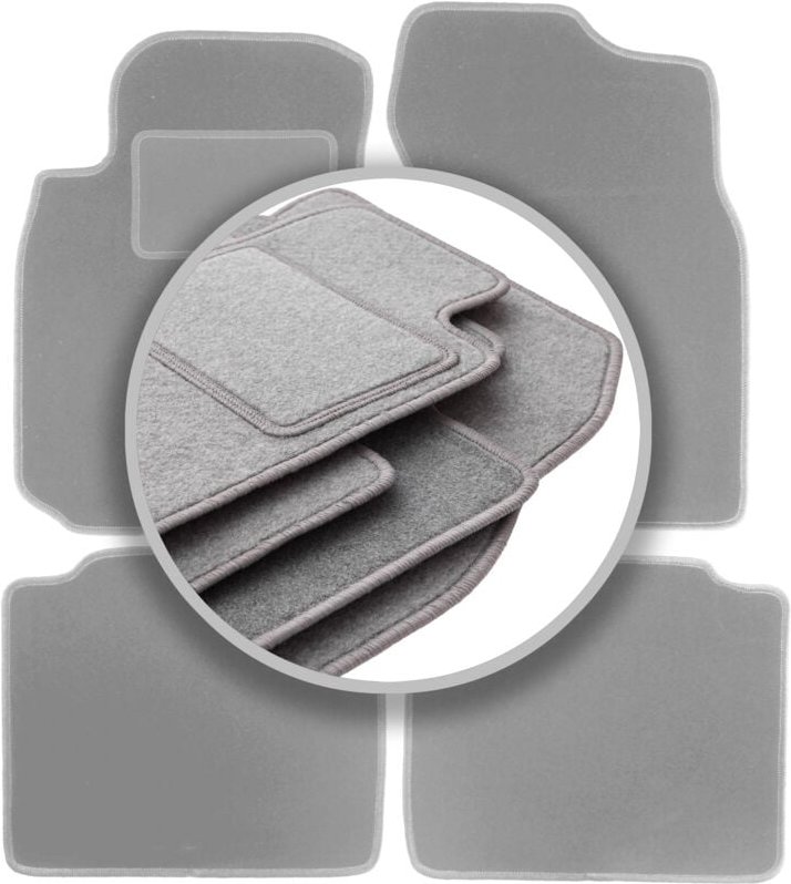 Graue Autofußmatten für: Mitsubishi Lancer VII Kombi, Limousine (2003-2008)