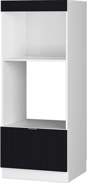 Thumbnail - Vicco - Mikrowellenschrank Fame-Line, Schwarz gestreift, 60 cm offen