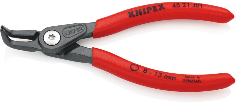 48 21 J01 Seegeringzange Passend für (Seegeringzangen) Innenringe 8-13 mm Spitzenform (Detai - Knipex