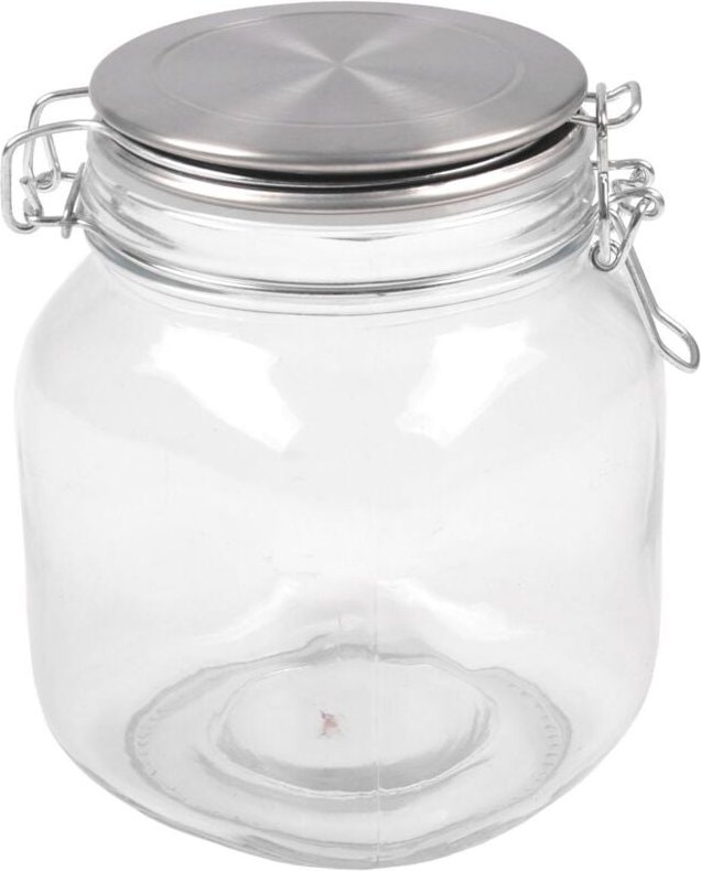 Thumbnail - Drahtbügelglas 1L mit Edelstahl-Deckel Vorratsglas Aufbewahrungsglas Vorratsdose - Buri