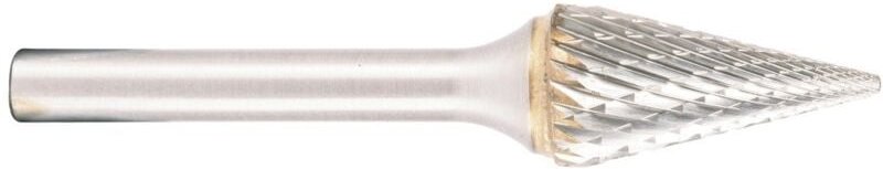 Projahn Hartmetallfräser, Form M Spitzkegel 22° d1 8.0 mm, Schaftd. 6.0 mm Kreuzverzahnung