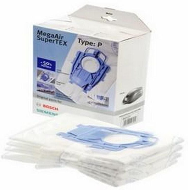 Ersatzteil - 4er Pack Staubsaugerbeutel P + 1 Mikrofilter, original - - BOSCH, SIEMENS