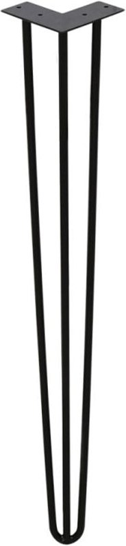 4x Hairpin Legs Tischbeine Tischgestell Metalltischbeine Haarnadelbeine Moebelfuesse Tischkufen Haarnadelbeine schwarz 3...