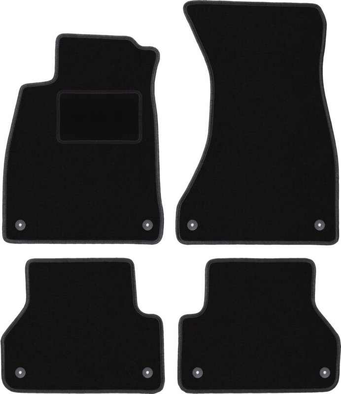 Schwarze Velours-Fußmatten für: Audi A5 5FA Sportback (2017-)