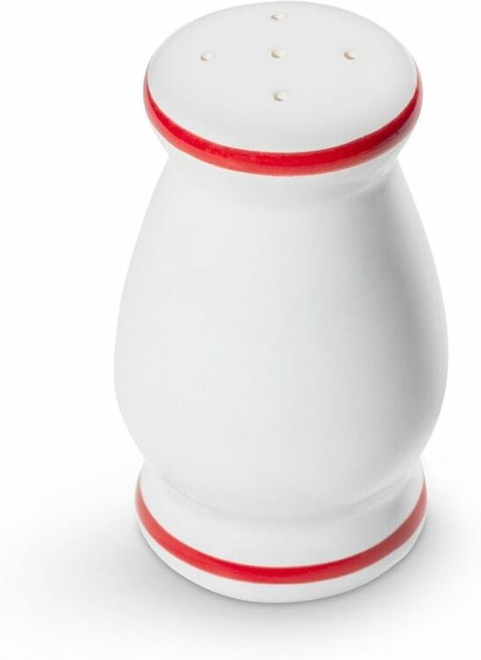 Gmundner Keramik - Rubinroter Rand, Salzstreuer bauchig