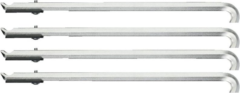 Gedore - 1.29/30 Abzughaken-Satz, 4-teilig, 178 mm, mit Abstandshaltern