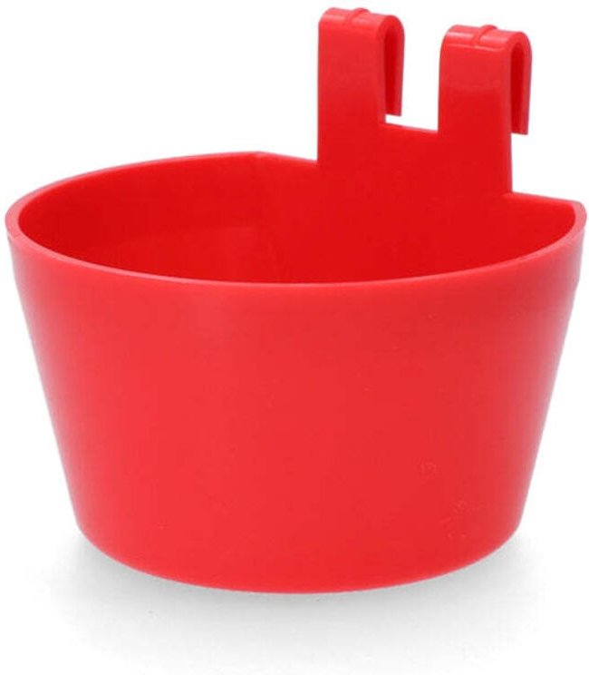 Geflugelfutterautomat aus kunststoff mit haken