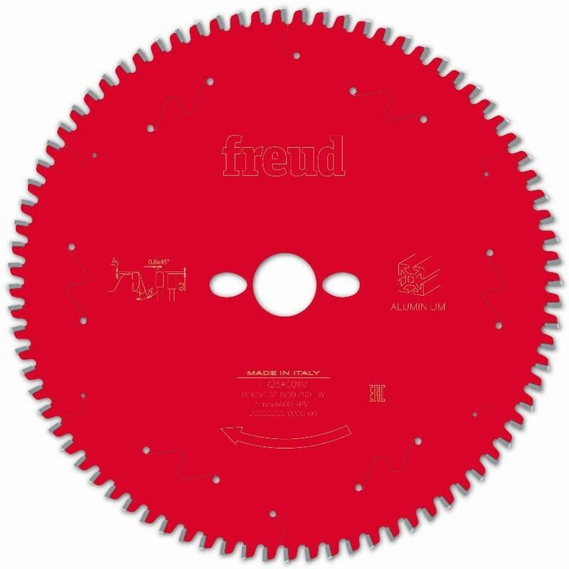 Freud - Sägeblatt für Handkreissäge Ø260 2,3/1,8 AL30 Z80 tp -5° - F03FS09827 -FR26A001M