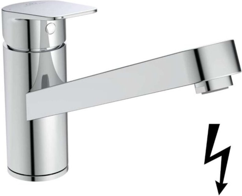 Spültischmischer Ideal Standard Ceraplan ND, Ausladung 223 mm, chrom - BD309AA