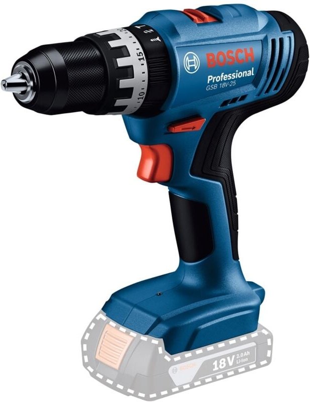 Bosch Professional Bosch Akku-Schlagbohrschauber GSB 18V-25, Karton