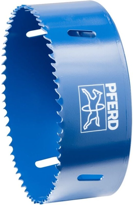 Bi-Metall Lochsäge Co8/M42 ø 114 mm Schnitttiefe 31 mm für Stahl, Edelstahl, Blech, Holz - Pferd