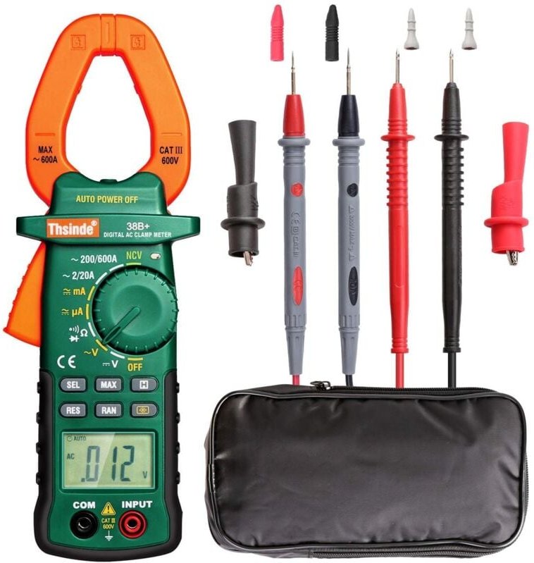 Dolaso - Präzisions-Zangenmultimeter mit Aufbewahrungstasche, NCV-LED-Licht für AC/DC-Strom zu Hause