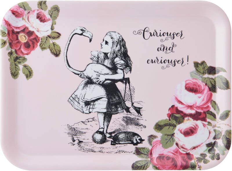 Mikasa und das V&A Serviertablett, großes de Melamintablett für Getränke und Nachmittagstee de, Kollektion Alice im Wund...