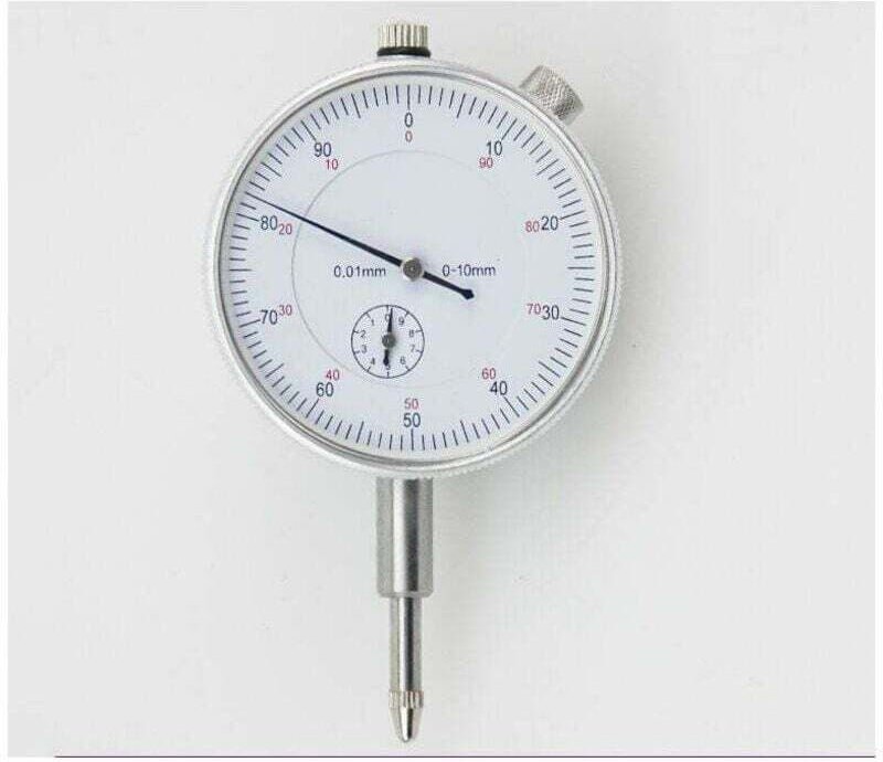 Shining house Centesimal-Uhrkomparator, hohe Präzision, 0–10 mm, 0,01 mm Zifferblatt, mechanische Anzeige, Zeiger, Ziffe...