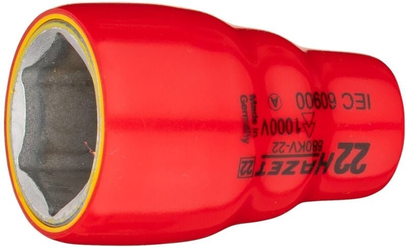 Thumbnail - Hazet Steckschlüsseleinsatz, Sechskant, Vierkant hohl 10 mm (3/8), Außen-Sechskant-Tractionsprofil, 22 mm, Art.Nr. 880KV...