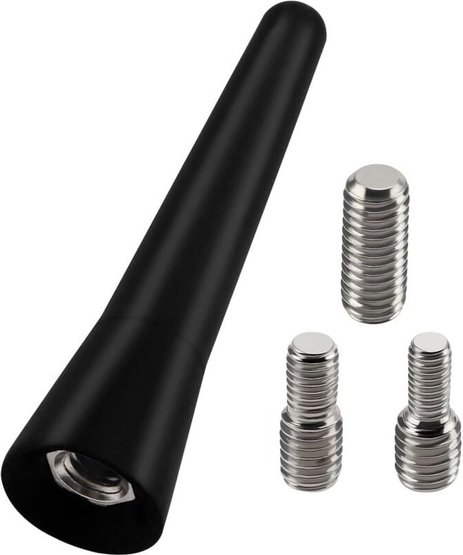 Thumbnail - 6,5 cm Mini-Kfz-Antenne, FM/AM-Autoantennenstab, Mini-Universal-Autoantenne, mit 3 Schrauben M4/M5/M6, für FM/AM-Radioem...