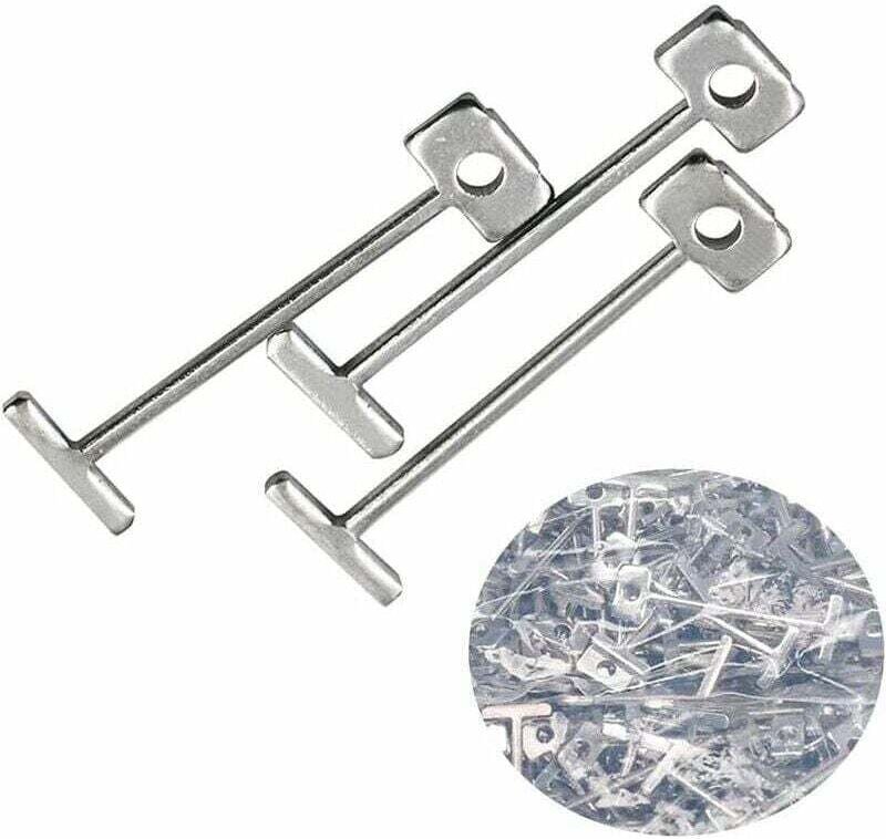 Fliesenabstandshalter, 200 Stück, 1,5 mm, Ersatznadeln aus Stahl für Fliesen- und Bodennivellierungssystem, austauschbar...