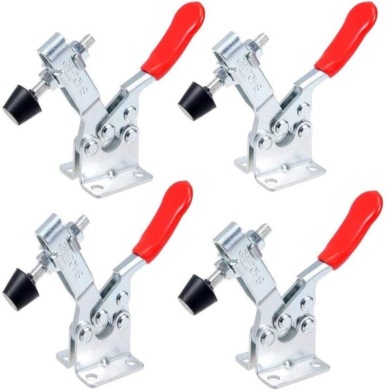 Thumbnail - Kniehebelspanner - 4 Stück 201-B Horizontaler Kniehebelspanner aus Metall, Haltekapazität 90 kg