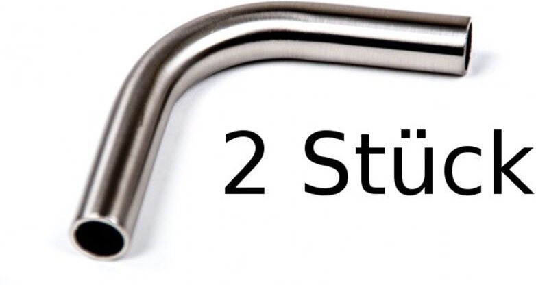 2x Wesco Relingsystem Rohrbogen 90° Chrom Küchenreling