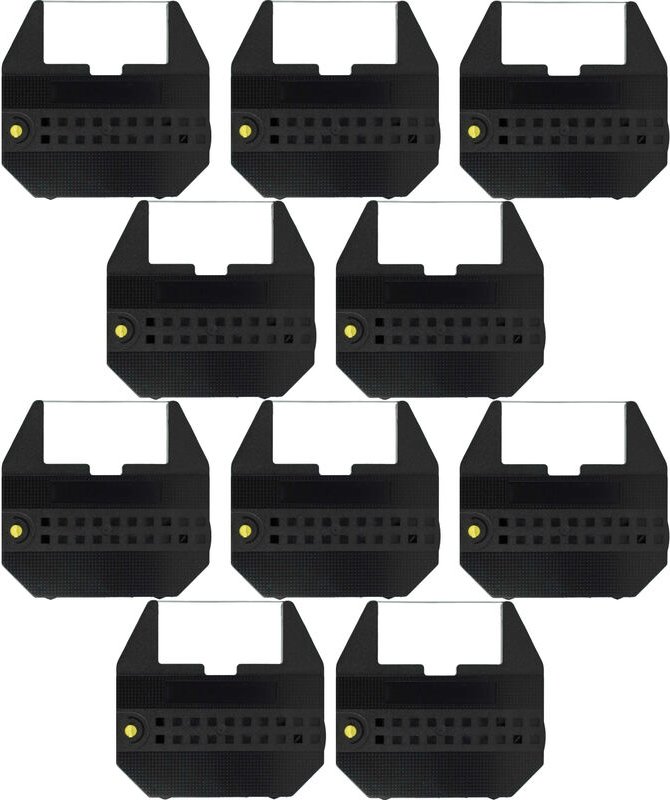 Vhbw - 10x Farbband Schriftband kompatibel mit Olivetti pt 606, ptp 500, ptp 820, pt 506 sp Schreibmaschine - Schwarz