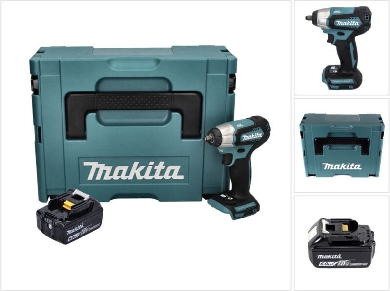 Dtw 180 G1J Akku Schlagschrauber 18 v 180 Nm 3/8' Brushless + 1x Akku 6,0 Ah + Makpac - ohne Ladegerät - Makita