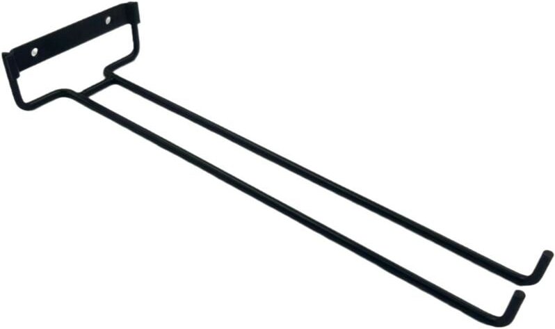 2 Stück Unterschrank-Glasbecherhalter zur Wandmontage aus Eisen für Stielgläser, Hängeregal, Weinkeller-Aufbewahrungsorg...