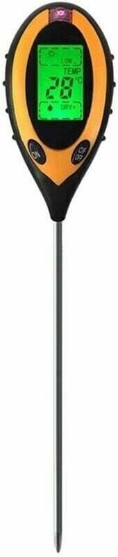Professionelles Boden-PH-Messgerät, 4-in-1-LCD-Display, Temperatur, Luftfeuchtigkeit, Solar-PH-Garten-Sonnenlicht-Tester...