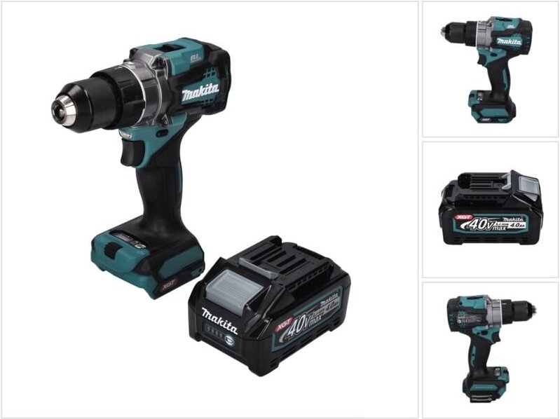 Thumbnail - Makita DF 001 GM1 Akku Bohrschrauber 40 V max. 140 Nm XGT Brushless + 1x Akku 4,0 Ah - ohne Ladegerät