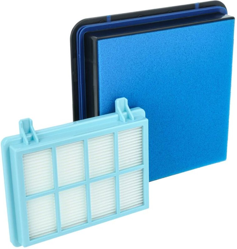 Filter-Set kompatibel mit Philips PowerPro Compact FC9350/61, FC9350/62 Staubsauger - 3x Filter (HEPA-Filter, Motorschut...