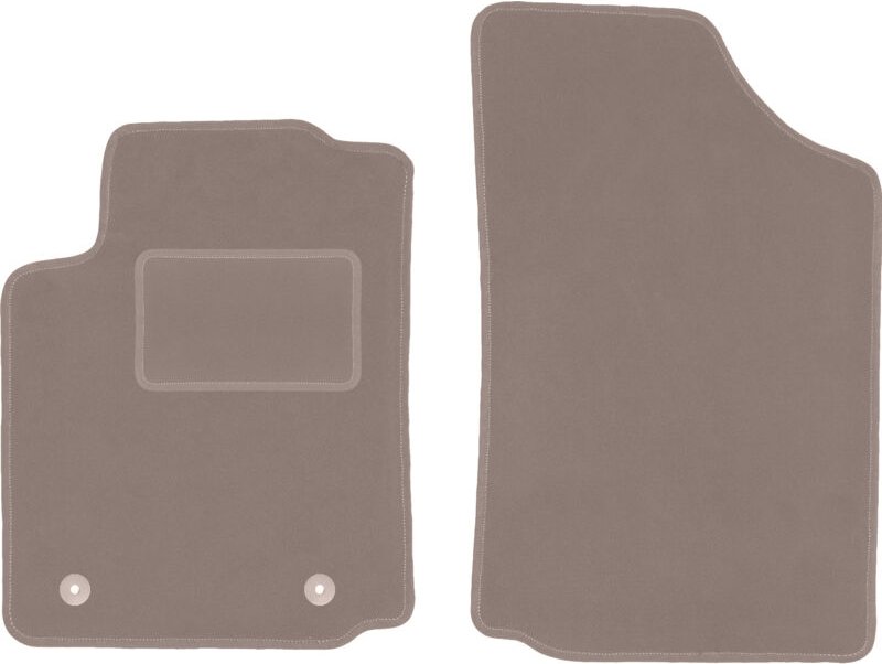 Beige Vordermatten für: Citroen C2 Fließheck (2003-2009)