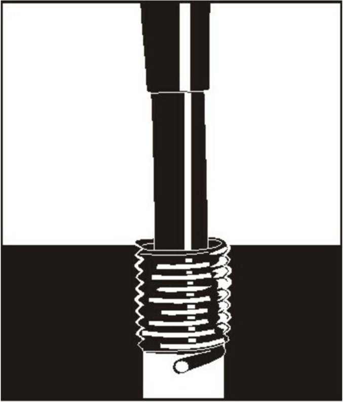 Thumbnail - V-coil - Gewindeeinsatz din 8140 Typ Standard für Gewinde M4 x 0,7 mm rostfreier Stahl 1,5xD