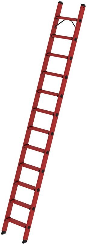MUNK GFK- Stufen- Anlegeleiter mit 12 Stufen ohne Traverse