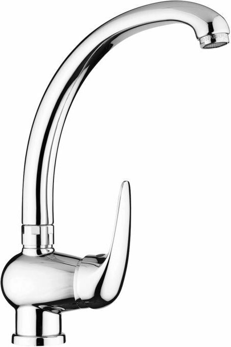 Paffoni - Duemila Serie DU181CR Spültisch-Einhandbatterie mit schwenkbarem Auslauf Verchromt - Messing