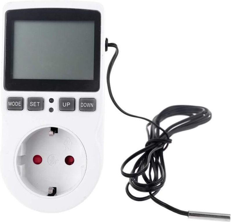 Thermostat Numérique Prise Contrôleur de Température Sortie 1.7m Sonde 220V 110V 15A ℃ Chauffage Refroidissement Contrôl...