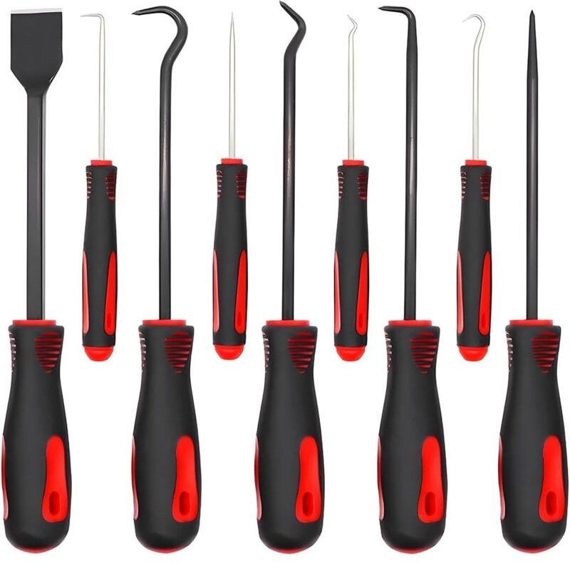 9-teiliges Öldichtungshaken-Set, präziser mechanischer Schraubendreher und Hakensatz, O-Ring-Dichtungsentfernungswerkzeu...