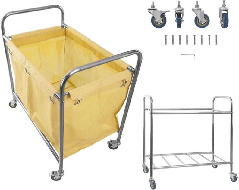 Thumbnail - Schmutzwäschewagen Edelstahl 250L