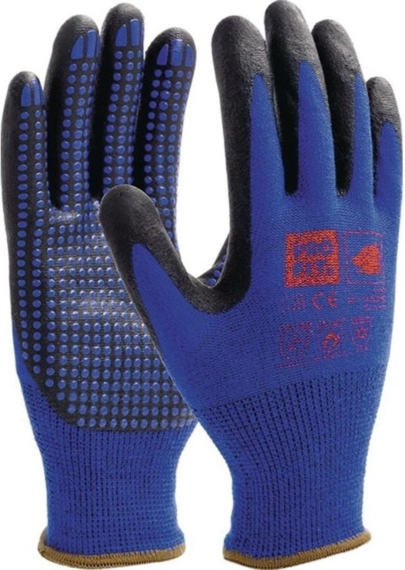 Pro fit 31791-8 Nitril-Feinstrickhandschuh NI-Thermo Größe 8 blau Nylon, Acryl &