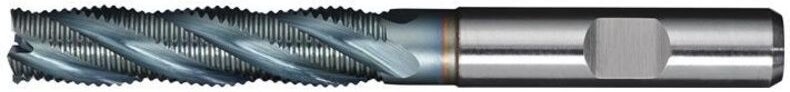 Schaftfräser din 844 Typ hr Nenn-Ø 8 mm Einsatzlänge 44 mm HSS-Co5 TiCN din 1835 b Schneidenanzahl 4 lang