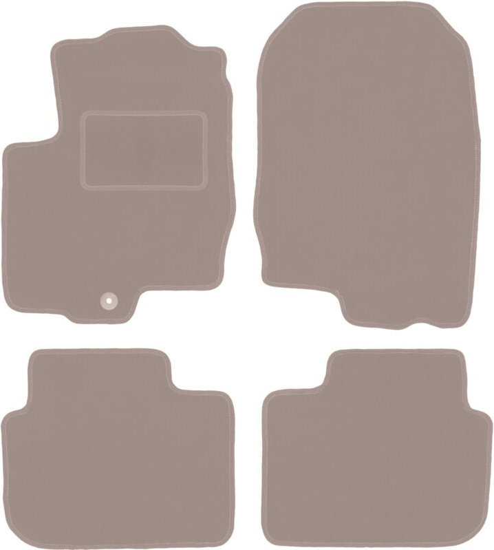 Beige Veloursmatten für: Mitsubishi Colt VI Z30 Fließheck (2004-2008)