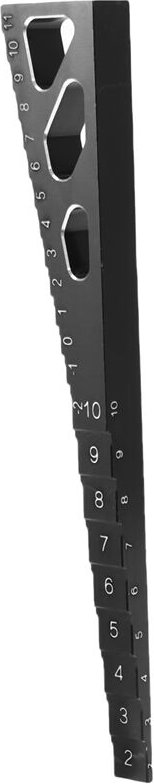 Tlily - rc Modellauto MetallfahrhöHenmesser Einsteller Lineal Messwerkzeug für 1/8 1/10 1/12 Auto,Schwarz