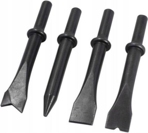 Meißel für Drucklufthämmer 4-tlg. Meißelsatz