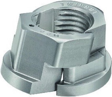 TWINNUT-Mutter mit Bund 6333S-M16 AMF