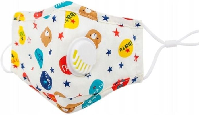 Kinder-Bärenmaske + 3x PM 2.5 Kohlefilter