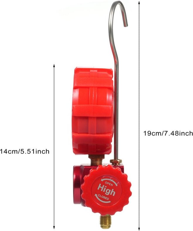 Zoternen Einzelverteiler-Messgerät, Klimaanlagen-Messgerät mit klarer Skala, passend für Kältemittel R410A R22 R134A R40...